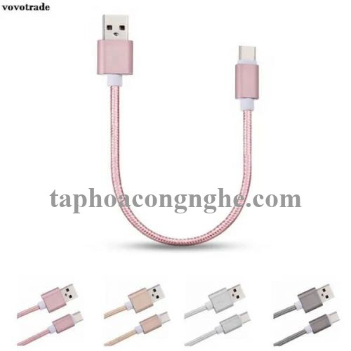 Ugreen 20869 3M màu Hồng Dây USB 2.0 sang Type-C đầu nhôm dây bọc vinyl US174 30020869